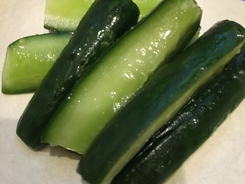 わさびチューブで簡単☆きゅうりのわさび漬け♪